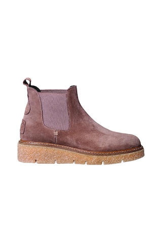 Taupe Bot Kadın Nantes-sy Toni Pons Splıt Leather Ankle Boot Wıth Sıde Elastıcs Kahve