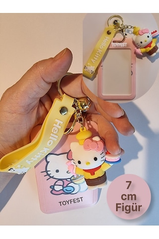 Hello Kitty Figür Anahtarlık Çanta Aksesuarı Ve Kartlık 2 Si Bir Arada - Model 2