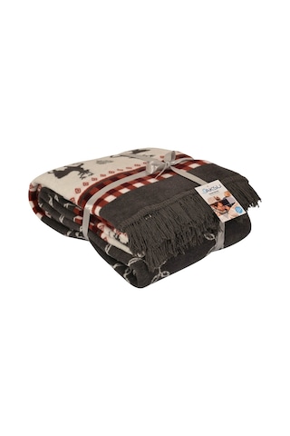 Aksu Çift Kişilik Pamuklu Battaniye Jesus