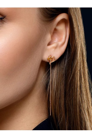 Sılver Whale Uzun Pırlanta Küpeler Gümüş Gecikme Yivli. 216920801 Altın