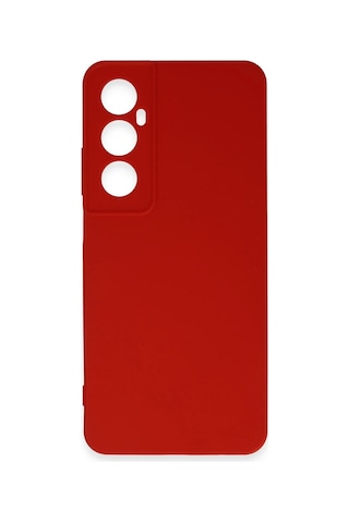 Newface - 753 - Realme C65 Kılıf First Silikon - Spt-gld - - Kırmızı