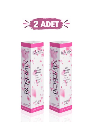 Rosemix - 233 - - Cilt Temizleme Köpüğü Gül 200 Ml - 2 Adetlik - Csmo-tex - Set Ürün