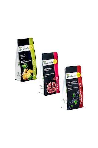 Prafendy Sultan Nar Karadut Çayı Gerçek Meyve Taneli 3 x 250 G