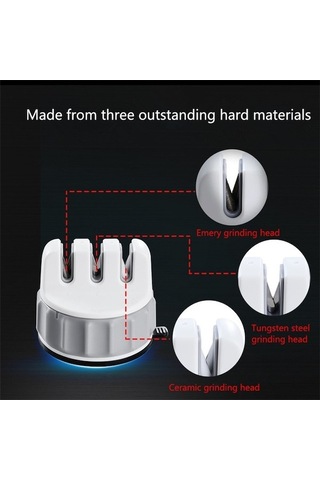 Pazly Pratik Mutfak Vantuz Bıçak Bileyici - Ev Bıçak Bileme Aracı - 36 Altın Açılı Bıçak Açıcı - Güvenli Ve Dayanıklı