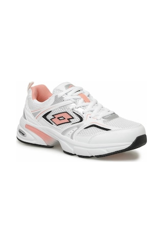 Lotto Athens Wmn Kalın Taban Fileli Kadın Günlük Spor Sneaker Ayakkabı Beyaz-pembe Beyaz - Pembe