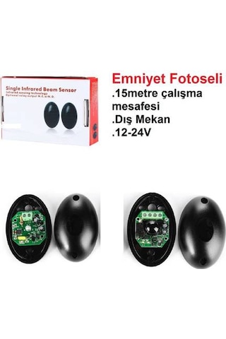 Fotoseli Otomatik Kapı Emniyet Sensörü Kepenk Alıcı