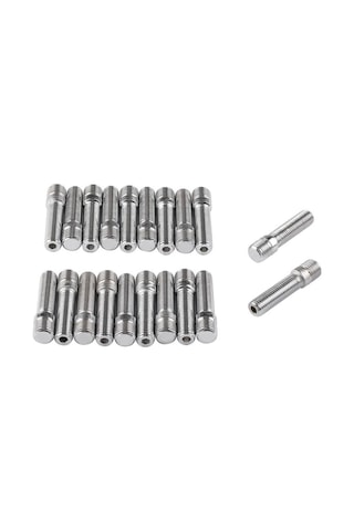 Cbtx 20 Adet 5 Cm Evrensel Araba Modifikasyonu Genişletilmiş Tekerlekler Saplama Dönüşüm M14x1.5 İla M12x1.5 Vida Adaptörü Ln032 Ln033 Ln044