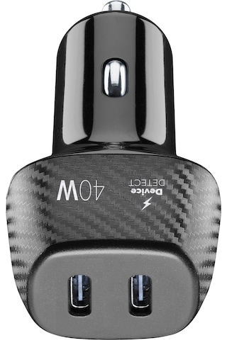Cellularlıne 40w 2 Port 20w+20w Araç Şarj Cihazı Siyah -