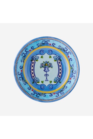 Mavi Melamin Servis Kasesi 20 Cm