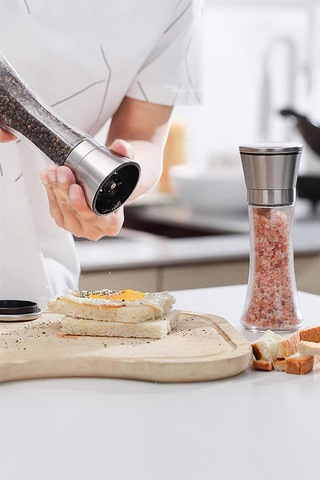 Cam Metal Kapaklı Baharat Öğütücü 250 Ml Sarı
