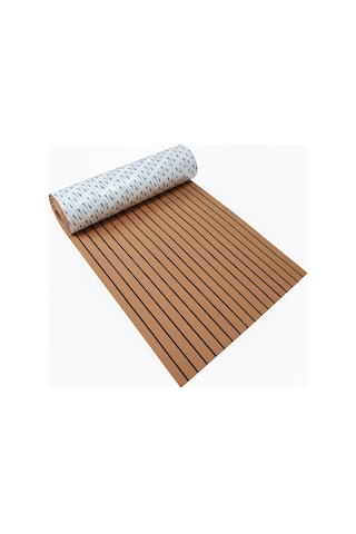 240 X 120 Cm Eva Suni Teak Tik Deck 3m Bantlı Tekne, Yat, Havuz Kenarı Ve Karavan İçin Zemin Kaplaması