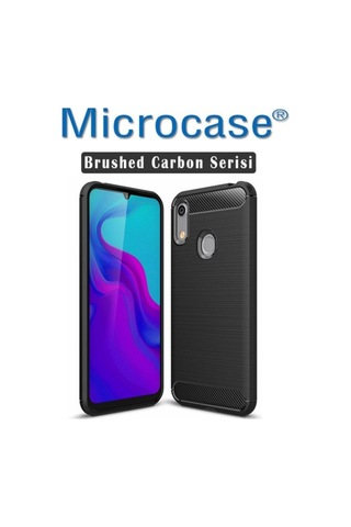 Microcase Huawei Honor 8A Pro Brushed Carbon Kilif + Cam (Seç) 369192287