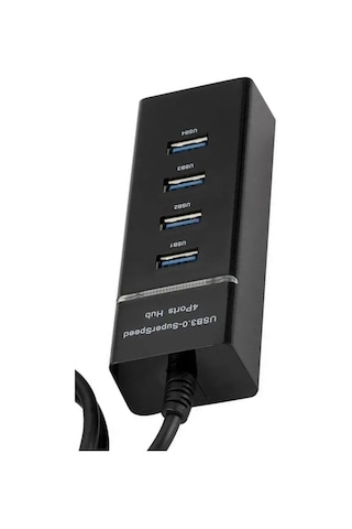 4 Port Usb 3.0 Hub Çoklayıcı Çoğaltıcı Switch Splitter Siyah Usb Port Çoğaltıcı Aparat Hızlı H303
