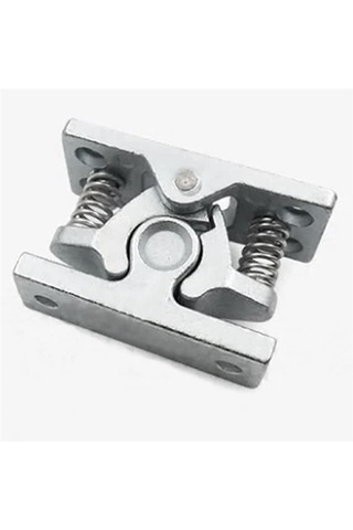 Nayomiglow 1 Adet Yaylı Kapı Kolay Kilitleme Durdurma Mandalı Serbest Bırakma Kelepçesi Çift Makaralı Mandal Mp-3