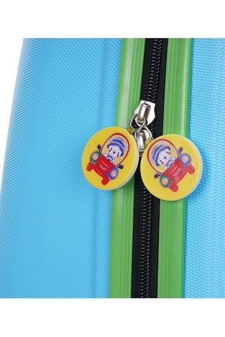 Tucklebery Renkli Ve Desenli Çocuk Valizi, Tucklebery Kids Hafif Ve Eğlenceli Valiz Mavi Açık Mavi