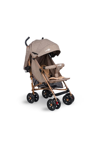 Comfymax Tam Yatar Baston Bebek Arabası – Wood Brown
