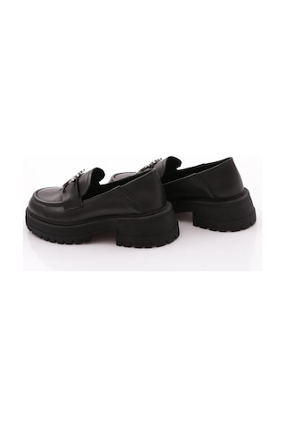 Dgn 170 Kadın Loafer Ayakkabı Siyah Napa