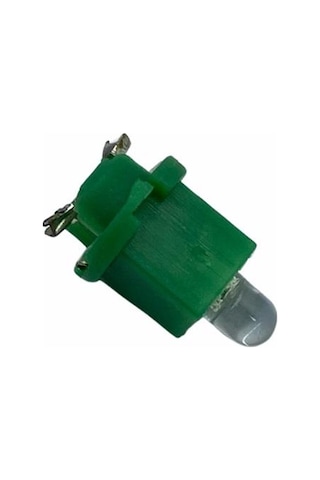 12v Duylu Gösterge Ampulü Dipsiz 1.2 W Yeşil Arkadan Tırnak