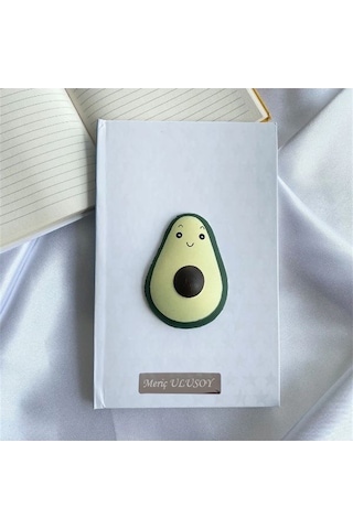 Kişiye Özel Sevimli Avokado Squishy Defter