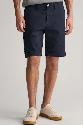 Gant Men's Regular Fit Allister Sunfaded Chino Bermuda Navy Shorts Erkek Kanvas Bermuda Şort Lacivert