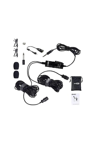 Hepa Merz Hm-156 Pro Çiftli Yaka Mikrofonu Kamera Pc Telefon