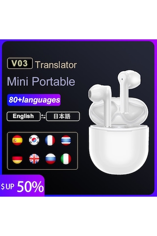 Vkemall Beyaz Kablosuz İç Kulaklık - Su Geçirmez, Gürültü Engelleme, Aı Asistan Desteği Siri, Google, Xiaomi - 10mm Titan Filmi Hoparlör