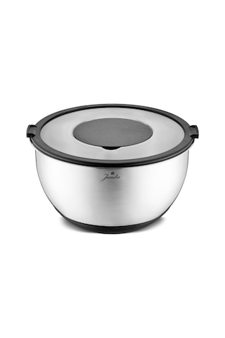 Jumbo New Globe Rendeli Saklama Kabı 24 Cm Gri