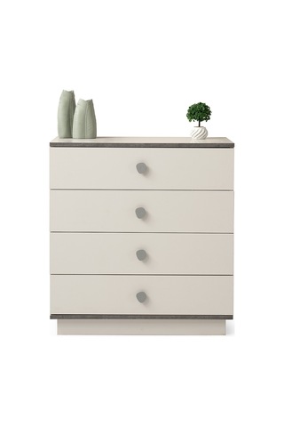 Çakıltaşı 4 Çekmeceli Şifonyer 85 47 90cm Krem