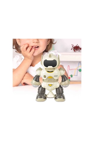 Rotating Müzikli Işıklı Ve Hareketli Dönen Akıllı Robot 0