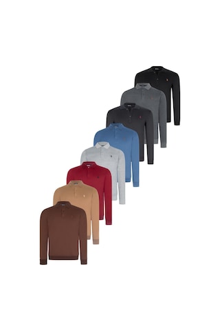 Sekizli Set V4007 Dewberry Erkek Sweatshırt-siyah-lacivert-antrasit-bordo-gri-indigo-kahve-camel Siyah-lacivert-antrasit-bordo-gri-indigo-kahve-camel