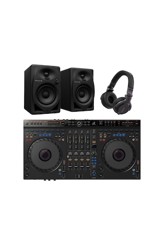 Alphatheta Grv6 Dj Controller - Dm-40d Referans Monitör Hoparlör - Hdj-cue1 Dj Kulaklığı - Profesyonel Dj Seti