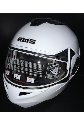 Rms Çene Açılır Çene Açılır Kask Beyaz