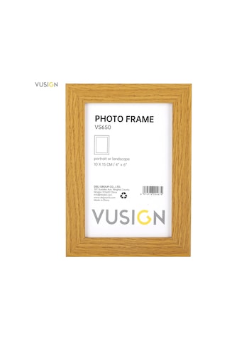 Vusıgn Vs650 Mdf Fotoğraf Çerçevesi 10x15 Cm Ahşap Renk - Duvar Askılı Çerçeve