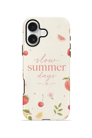 Apple iPhone Uyumlu 17 Vorian Çift Katmanlı Kılıf Slow Summer Days
