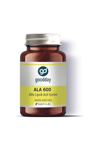 Goodday Alfa Lipoik Asit Ala600 60 Kapsül Takviye Edici Gıda