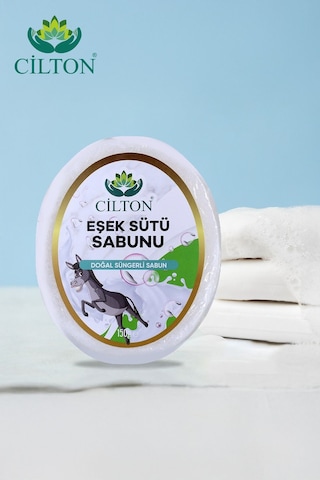 Cilton Eşek Sütü Sabunu Doğal Süngerli Sabun 150 Ml Cilton Eşek Sütü Sabunu Doğal Süngerli Sabun 150 Ml