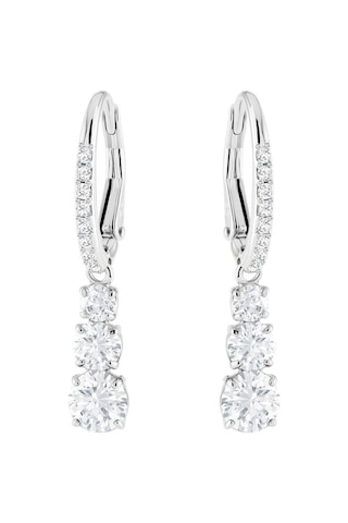5416155 Swarovski Küpe Attract Trilogy:Pe Rnd Czwh/Rhs Gümüş