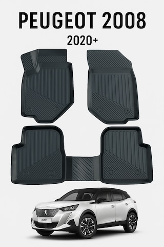 Peugeot 2008 2020+ Uyumlu 3d Oto Paspas Premium