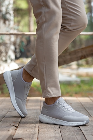 D0126 Günlük Ortopedik Erkek Sneaker Spor Ayakkabı Füme