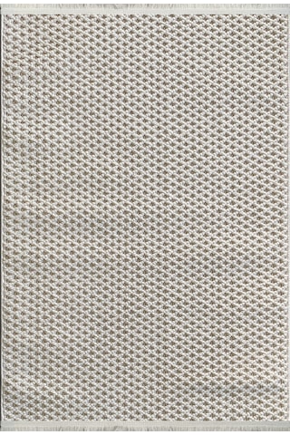 Woolen Tual Anti Alerjik Bukle Halı 8403 Krem Renkli