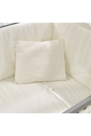 Meltem Kids Mondo Ekru Pamuklu Bebek Uyku Seti 60 x 120 CM Ekru