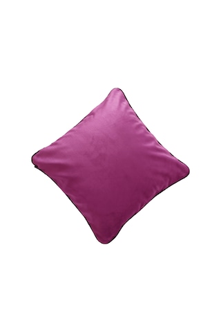 Biyeli Kırlent Yastık Kılıfı Lila Rengi 45x45