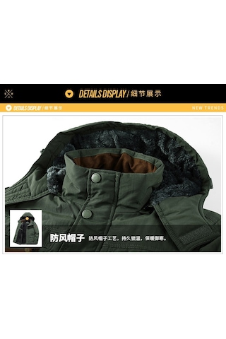 Pasifix Erkek Kalın Günlük Pamuklu Mont 001