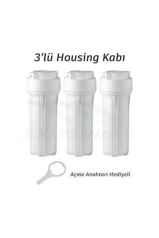 Açık Kasa Su Arıtma Cihazı İçin 10 3lü Mat Filtre Kabı Housing
