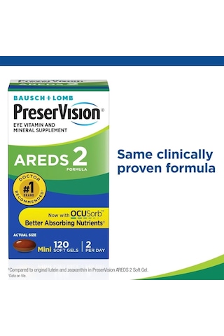 usch + Lomb Preservision Areds 2 Göz Vitamini 120 Kapsül