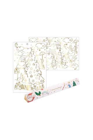 Meri Meri - Christmas Colouring Posters - Yeni Yıl Boyama Posterleri - 2'li 0 - 99