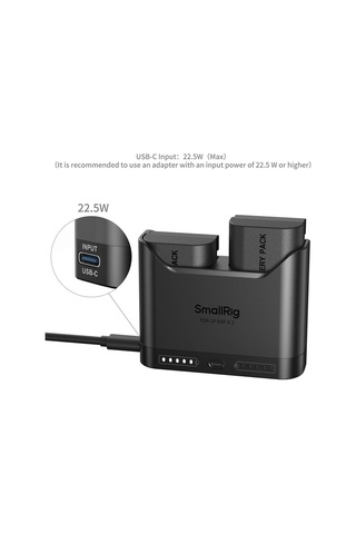 Smallrig - 5485 Canon Lp-e6p Turbo Hızlı 2 Batarya + Şarj Kiti