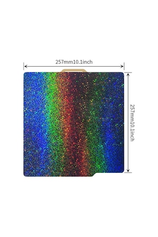 Novahub 257x257mm Bambu Lab Uyumlu Çift Taraflı Peı Yıldız Desenli Esnek Yatak Yüzeyi