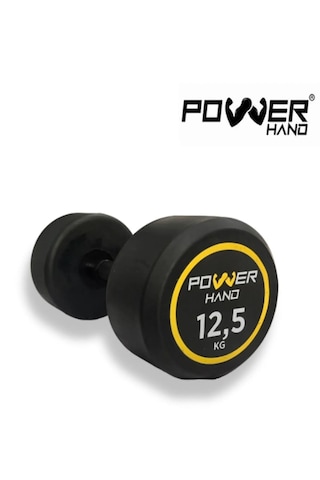 Powerhand 12,5 Kg Pro Black Series Profesyonel Kauçuk Dambıl