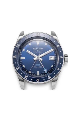 Vulcain Skindiver Nautique Gmt Blue Bar200 Otomatik Erkek Kol Saati Metalik